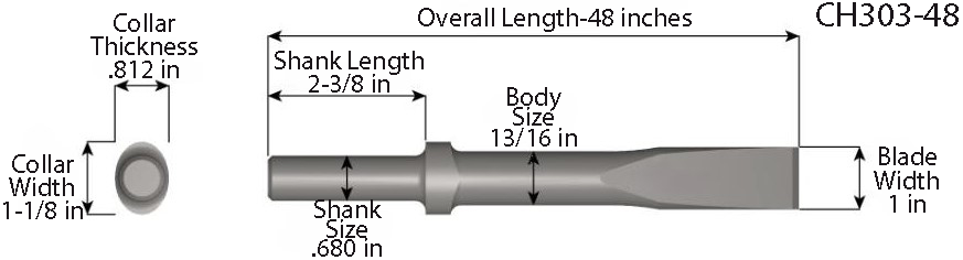 CH303-48 - 4 FT Chisel